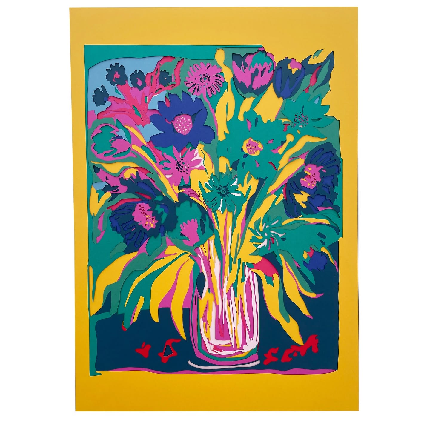 Dahlia - Papirklip | Papirkunst